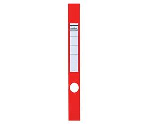 Durable 809103 Sachet de 10 Porte-Étiquettes Adhésifs pour Classeurs Ordofix 40 mm Rouge