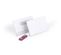 DURABLE Porte-badge 54x90 mm avec aimant, 25 pc, Transparent, 811719