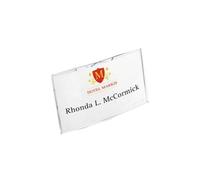 Durable 812319 boite de 25 porte-badges convexes avec aimant 40 x 75 mm