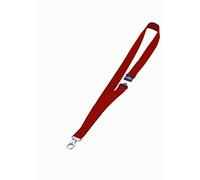 Durable 813703 Lacet Textile Universel avec Attache Mousqueton Et Sécurité Anti-Traction Longueur Porté 44 cm Coloris Rouge Boîte de 10