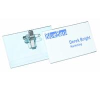Durable 814519 Boite de 50 Porte-badges avec Pince combi 54 x 90 mm