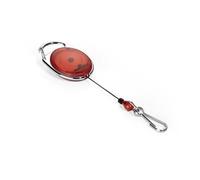 Durable 832703 Accessoire De Porte-Badge Porte-Badge Avec Enrouleur Rouge, Argent