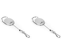 Durable 832710 Style Enrouleur Yoyo Longueur 80 cm Attache Ceinture avec Mousqueton Universel Boîtier Gris Sachet de 1