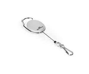 Durable 832710 Style Enrouleur Yoyo Longueur 80 cm Attache Ceinture avec Mousqueton Universel Boîtier Gris Sachet de 1