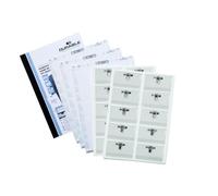 DURABLE Pack Porte-badges transparent avec pince combi - A épingler ou clipser - Kit tout en un combi - Lot de 20