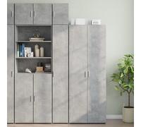 Durable Armoire haute Étroite Gris béton 30x42,5x225 cm Bois composite Commodes Meubles2210128