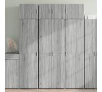 Durable Armoire haute Gris Sonoma 70x42,5x225 cm Bois composite Commodes Meubles4769425