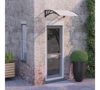 Durable Auvent de porte Noir et Transparent 80x75 cm Polycarbonate - Auvents Octo3907149 1parcel