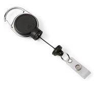 Durable Badge Reel Extra STRONG in Black Pack of 1 Hold Upto 300 g of Weight