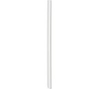 Durable Baguette reliure A4, Boîte de 50, Blanc, 3 mm, 293002 | Reliure dossier baguette en plastique, coins arrondis, capacité 30 feuilles, documents non perforés, Made in Germany