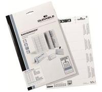 DURABLE Inserts pour badges 145302 – Blanc 75 x 40 mm 150 g/m² – 240 cartes