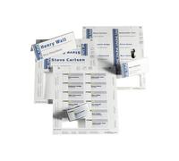 DURABLE - Blanc - 90 x 60 mm - 150 g/m² - 180 carte(s) (20 feuille(s) x 9 cartes pour badges - pour P/N: 8002-19, 8107-19