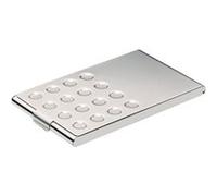 DURABLE – Etui pour cartes de visite – BUSINESS CARD BOX CHROME – Métal chromé – 15 cartes 90 x 55 mm
