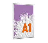 DURABLE - Cadre Clipsable A1 OUTDOOR - Porte-Affiche Aluminium - Étanche IPX4 & Anti-UV - Fixation Murale - Portrait & Paysage - Zones Humides - Commerce, Hôtel - Argent - 1 pièce - 506023