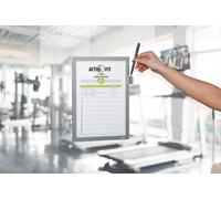 DURABLE Cadre d?affichage adhésif DURAFRAME NOTE A4 - Écriture directe sur le document avec support d?écriture - Argent