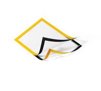 Durable - Cadre d'affichage DURAFRAME® A4 - fixation adhésive - pour surfaces lisses - 2 pièces - Jaune - 487204
