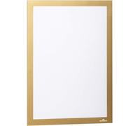 DURABLE - Cadre d'affichage DURAFRAME® - Fixation adhésive - Repositionnable - Pour documents A4 - Lot de 2 - Blanc - 487230