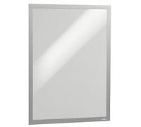 DURABLE - Cadre d'affichage DURAFRAME® POSTER 70 x 100 - Fixation adhésive pour documents 70 x 100 - Résistant aux UV - 1 pièce, Argent, 505623