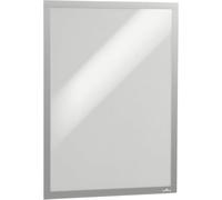 DURABLE - Cadre d'affichage DURAFRAME® POSTER A2 - Fixation adhésive - Repositionnable - Pour documents A2 - Résistant aux UV - 1 pièce - Argent - 505323