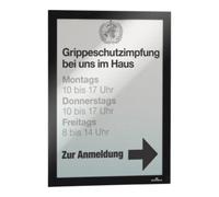 Durable Cadre magnétique DIN A4 noir film verso autocollant 2 pces/VE DURABLE Quantité:1