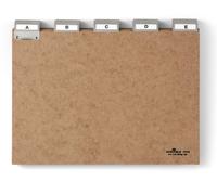 DURABLE Carte-guides et répertoires en Presspan 5/5 A-Z A4, Marron, 424511