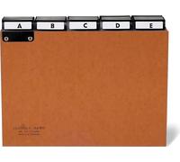 DURABLE Carte-guides et répertoires en Presspan 5/5 A-Z A5, Marron, 425511