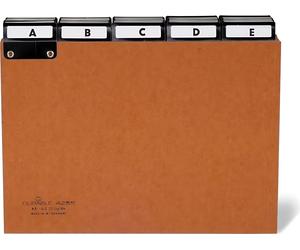 DURABLE Carte-guides et répertoires en Presspan 5/5 A-Z A5, Marron, 425511