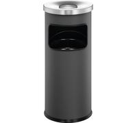 DURABLE Cendrier 17L avec couvercle étouffoir SAFE, Gris, 333258