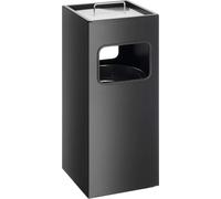 DURABLE Cendrier carré en métal 17L avec sable, Noir, 333101