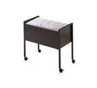 durable chariot pour dossiers suspendus economy 80, argent noir