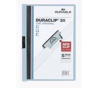 Durable 220006 DURACLIP 60, Fichier clip pour 1 à 60 feuilles A4 - Lot de 25 30 feuilles bleu