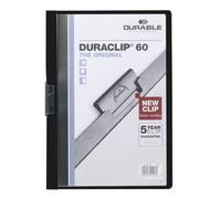 Durable Chemise à clip A4 Duraclip en PVC - 60 feuilles - Noir
