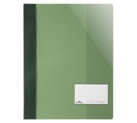 DURABLE Chemise à couverture transparente A4+ avec porte-étiquette 90x57 mm, Vert, 269005