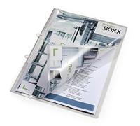 DURABLE - Chemise de présentation A4 - Porte vue 100 vues - Protège documents - Visibilité recto/verso - Pour 100 documents non perforés - Transparent - Boîte de 25 pièces - 251219