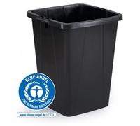 DURABLE Conteneur à déchets DURABIN® ECO 90L carré, Noir, 1800505221