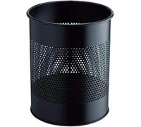 DURABLE 331001 - Poubelle, 15 l, ronde, métal, noire