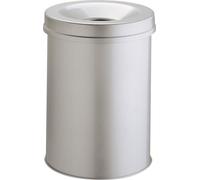 DURABLE Corbeille anti-feu SAFE 15L ronde, Gris, 330510