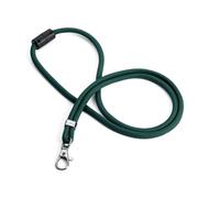 Durable Cordon Textile 80 % recy vec fermeture de sécurité et mousqueton - Boîte de 10 - Vert
