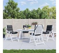 Durable Coussins à bas dossier 4 pcs. Anthracite Tissu Oxford - Housses pour meubles de jardin Octo2185651 1parcel