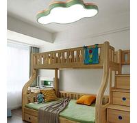 Durable Creative Cloud LED Plafonnier Ultra-Mince Chambre d'enfant Princesse Chambre Décoration Chambre Étude Lustre pour 10-15 mètres carrés Gris Confortable, Couleur: Rose (Color : Green)