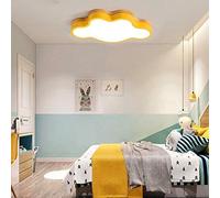 Durable Creative Cloud LED Plafonnier Ultra-Mince Chambre d'enfant Princesse Chambre Décoration Chambre Étude Lustre pour 10-15 mètres carrés Gris Confortable, Couleur: Rose (Color : Yellow)