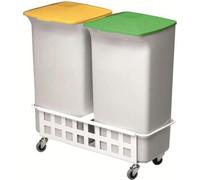 Durable DB81605 40 L Rectangulaire Plastique Vert, Gris, Jaune