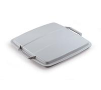 Couvercle pour poubelle carrée Durabin 90 litres - Gris