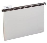 Durable 256310 Dossier Suspendu pour Document Format A4 - Fond en V - avec Cavaliers d'Indexation - Coloris Gris Boîte de 25