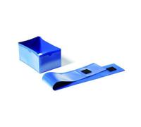 DURABLE Porte-étiquette 172407 pour pied de palette – Ruban autoagrippant – Bleu foncé – Boîte de 50