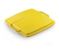 Couvercle pour poubelle carrée Durabin 90 litres - Jaune