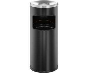 Durable DURABLE - Asch-/Mülleimer - rund - 17 L - Metall 333201 Corbeille à papier 17 l métal (Ø x H) 250 mm x 630 mm noir avec cendrier 1 pc(s)