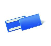 DURABLE Pochette adhésive A6 paysage, 50 pc, Bleu foncé, 176307