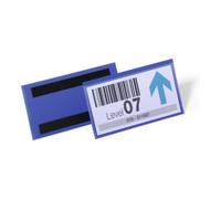 DURABLE Pochettes magnétiques 174207 - 150 x 67 mm - 50 pièces - Bleu foncé