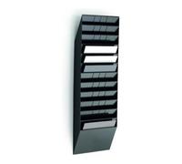 DURABLE Porte-brochures mural FLEXIBOXX 12 A4 paysage 12 étagères Noir